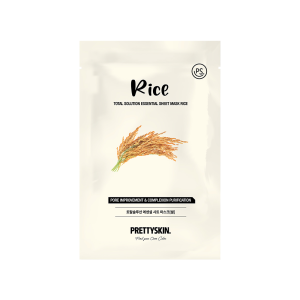 Prettyskin Total Solution Essential Sheet Mask #Rice
